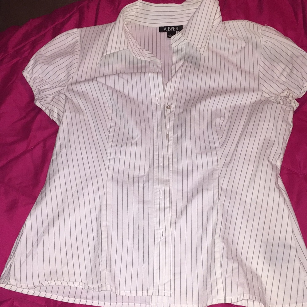 Babydoll Sleeve Button Down Blouse